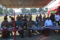 Bupati Sumenep Achmad Fauzi saat menghadiri pembukaan turnamen kasti Dandim Cup 2023 (salamnews.id/istimewa)