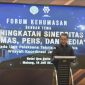 Kepala KSOP Utama Tanjung Perak Surabaya Agustinus Maun saat menyampaikan sambutan dalam acara Forum Kehumasan bersama media (salamnews.id/istimewa)