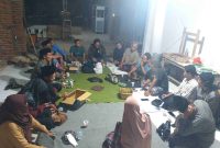 Rapat panitia Festival Sapparan Budaya #3 Lesbumi PCNU Sumenep.(salamnews.id/istimewa)