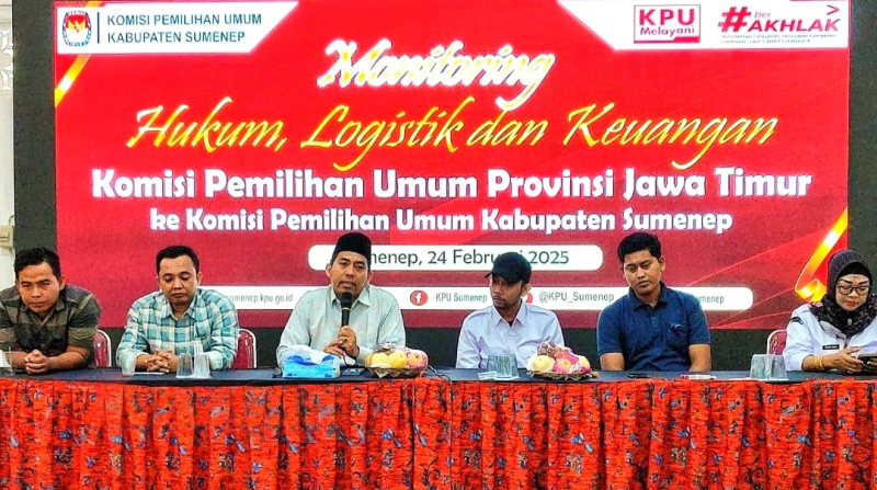 Potret Kegiatan Monitoring dan Supervisi KPU Jatim Terhadap KPU Sumenep. (salamnews.id/istimewa)