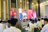 Potret Ribuan PPK Ikuti Do'a Bersama KPU Jatim di Surabaya. . (salamnews.id/istimewa)