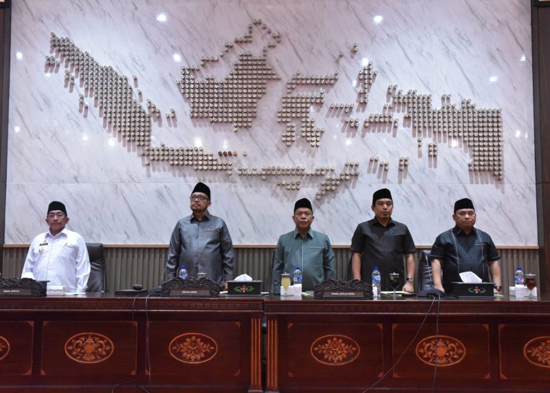 Suasana rapat paripurna penyampaian hasil reses dua DPRD Sumenep, Rabu (23/4/2025)