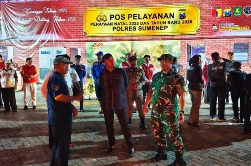 Pastikan Nataru Aman, Bupati Sumenep Tinjau Pos Pelayanan Bersama Terminal Arya Wiraraja