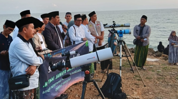 Mendung Tutupi Langit Tanaros, Hilal Tak Terlihat di Sumenep Meski Sudah di Atas Ufuk