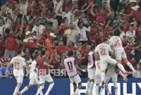 Maroko merayakan kemenangan atas tim kuat belanda