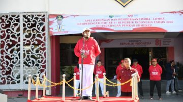 Bupati Sumenep Pimpin Apel Gabungan dan Kobarkan Semangat Persatuan dalam Pembukaan Lomba HUT ke-81 RI